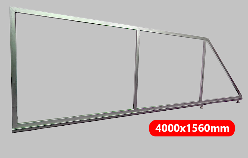 Typizovaná samonosná posuvná  brána bez povrchovej úpravy  4000x1560mm